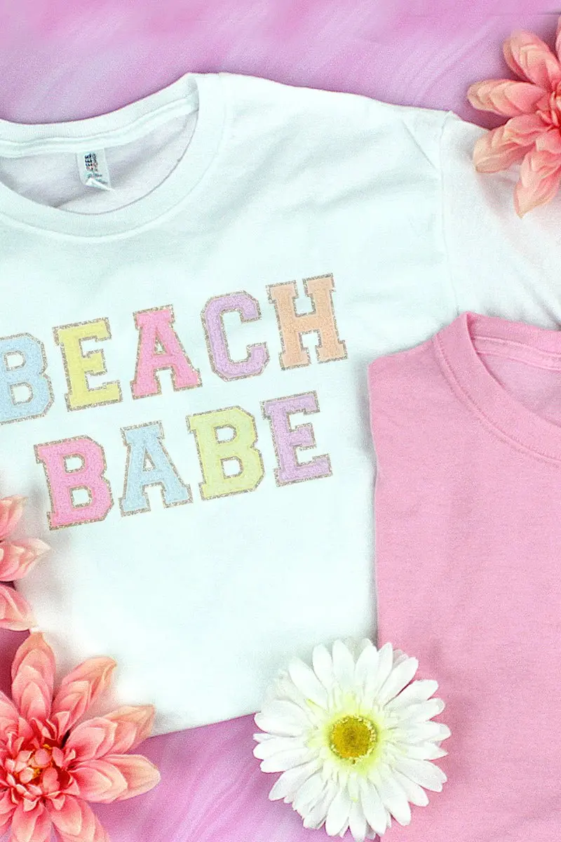 Beach Babe Colorful Dri-Power 50/50 Tee
