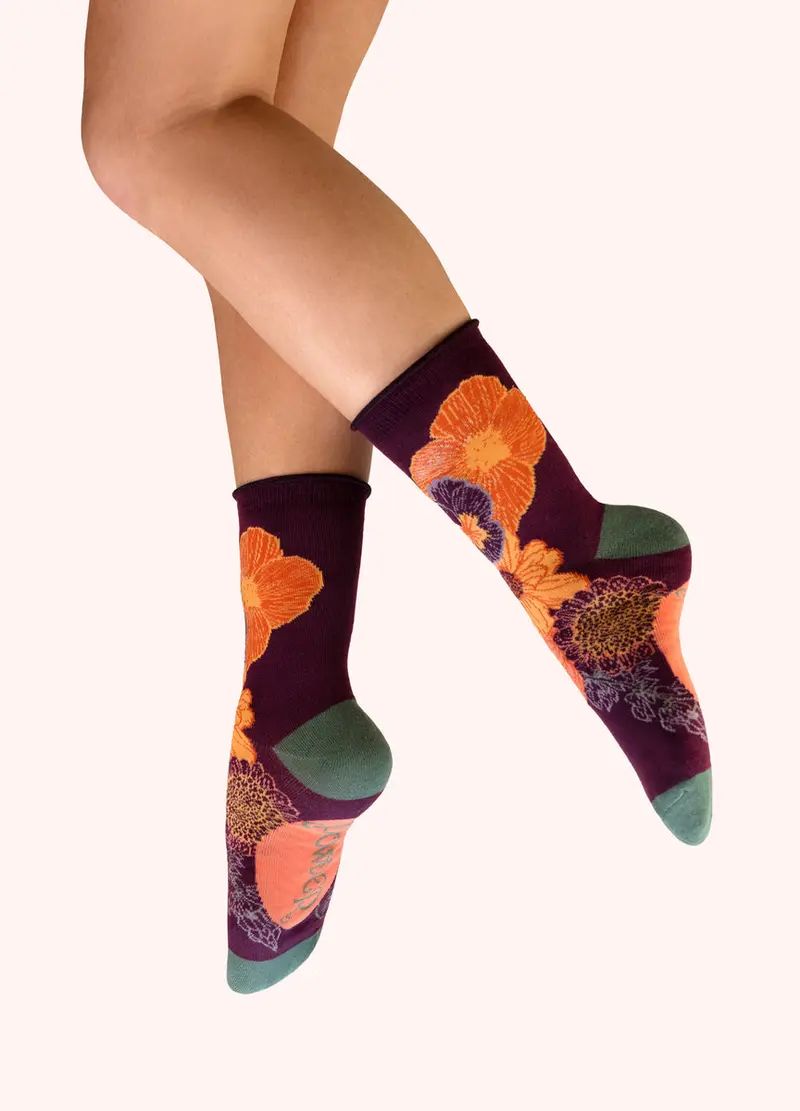 Beautiful Bouquet Ankle Socks