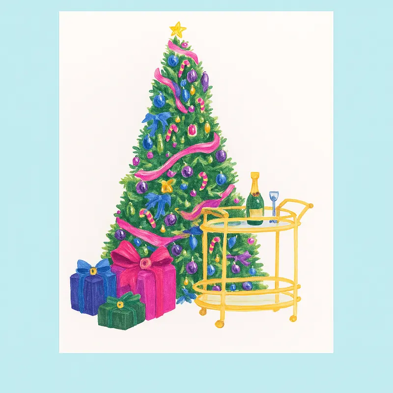 Bejeweled Tree Greeting Card