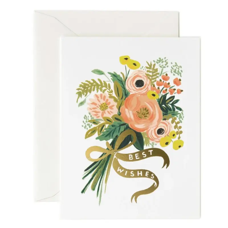 Best Wishes Bouquet Card