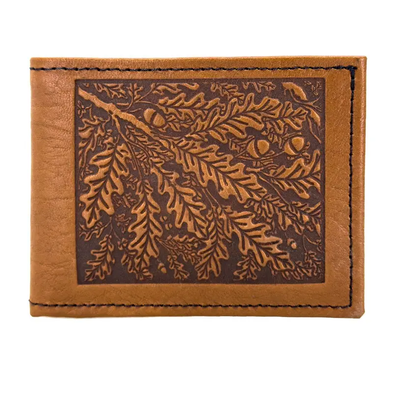 Bi-Fold Wallet, Oak Leaves