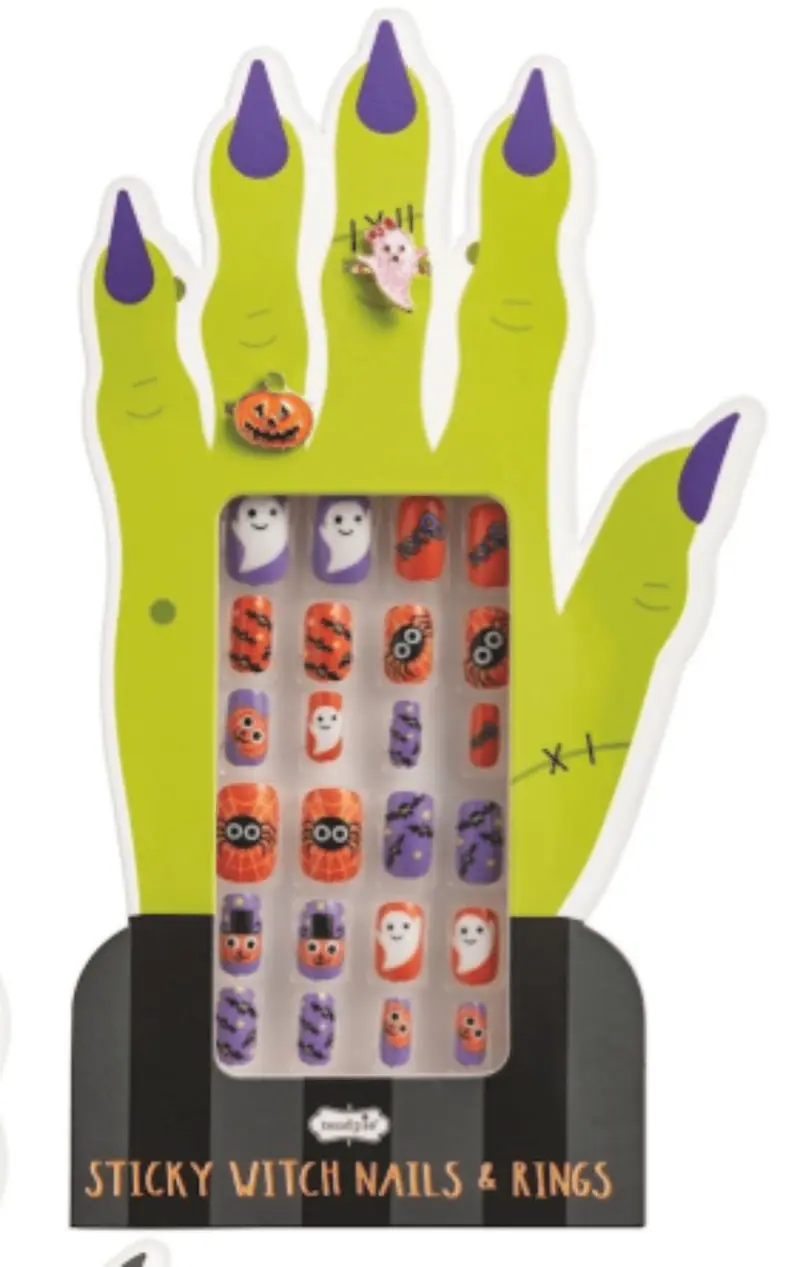 Black Halloween Nail Set