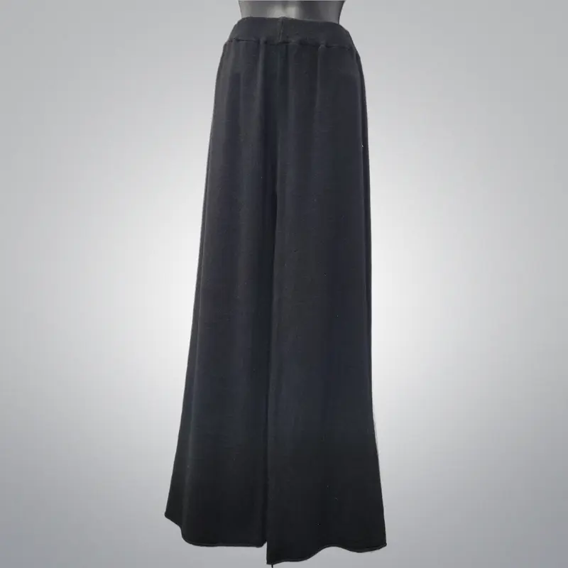 Black Italian Knit Sweater Pants