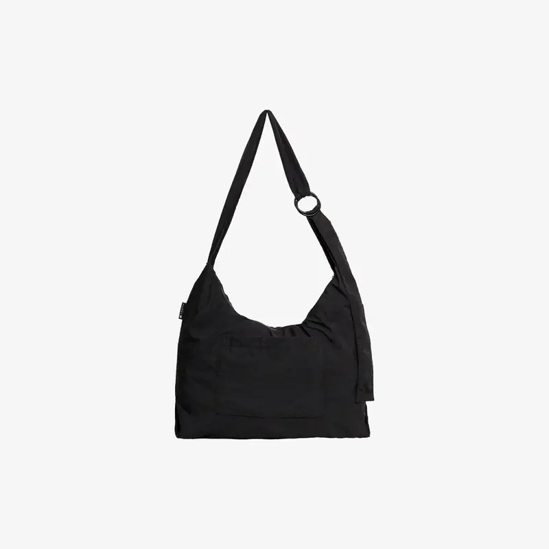 Black - Small Slouchy Shoulder Bag