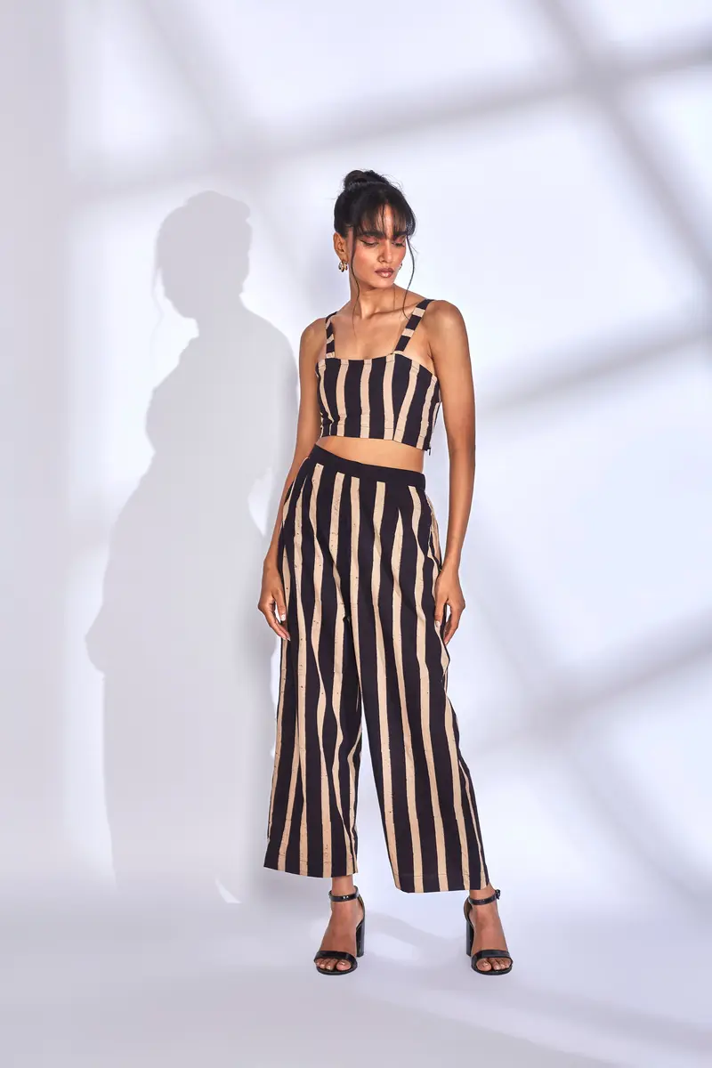 Black Stiped Co-ord Set