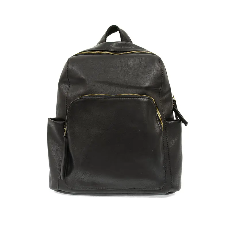 Black - Vegan Leather Bailey Backpack