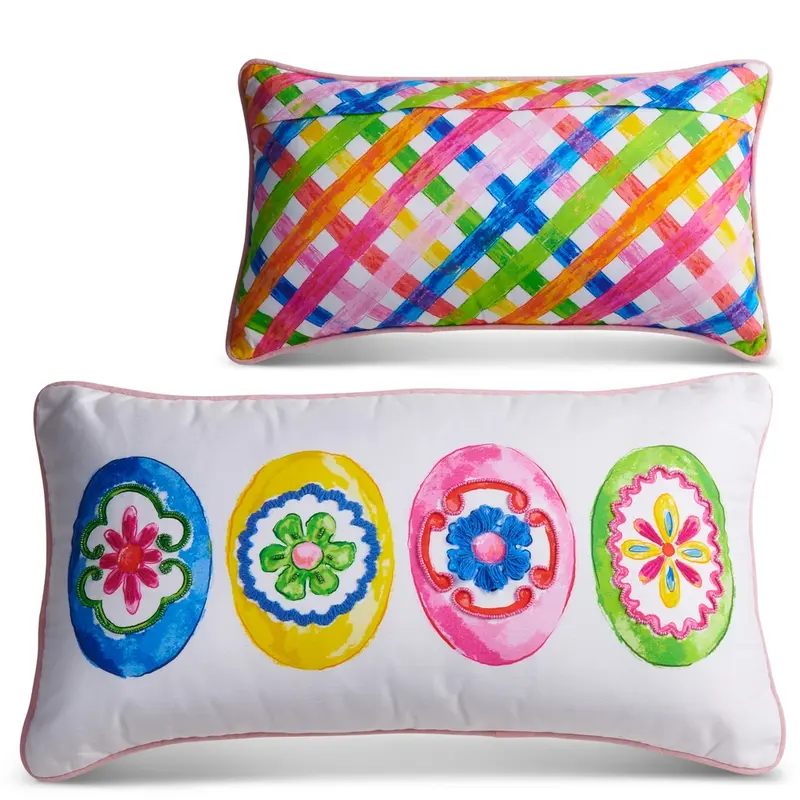 Blossom Egg Lumbar Pillow 22 in