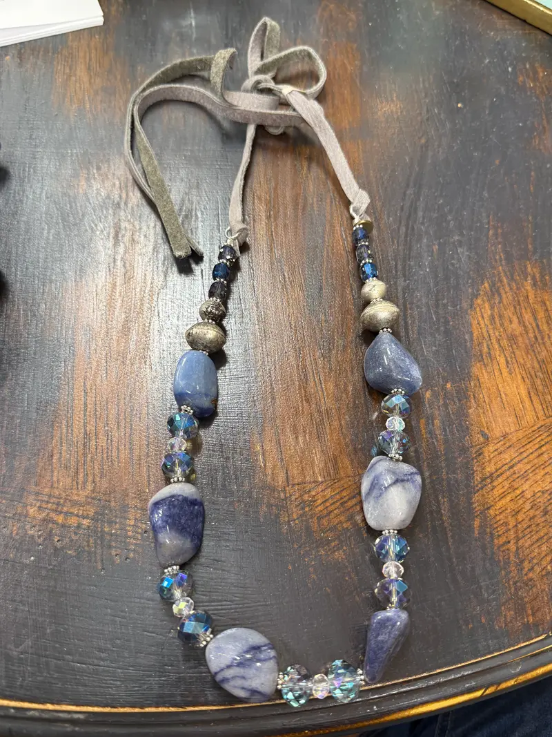 Blue Gemstone Necklace - PREORDER