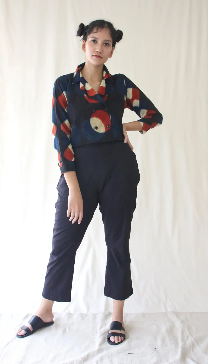 Blue Ombre Dye Tunic Top