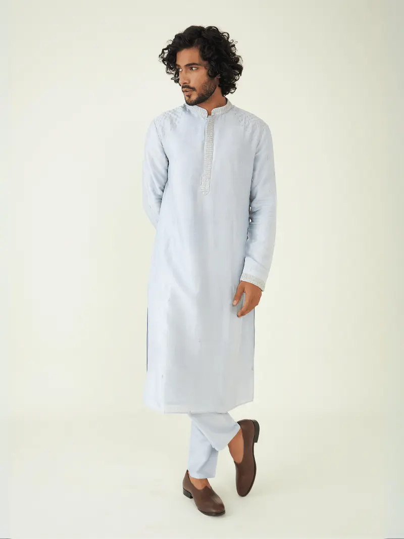 Blue Regular Fit Kurta Set