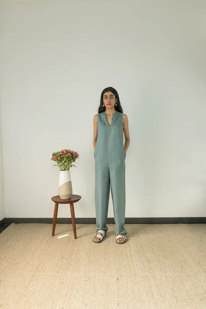 Blue Relaxed Fit Jumpsuit