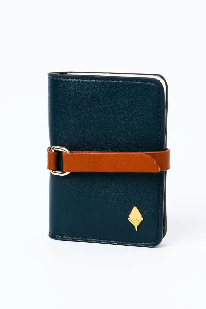 Blue Solid Cardholder