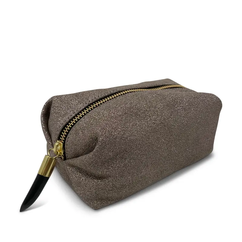 Blush Glitter Cosmetic Case
