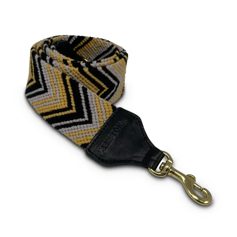 Blush, mustard, black Combo Chevron Strap