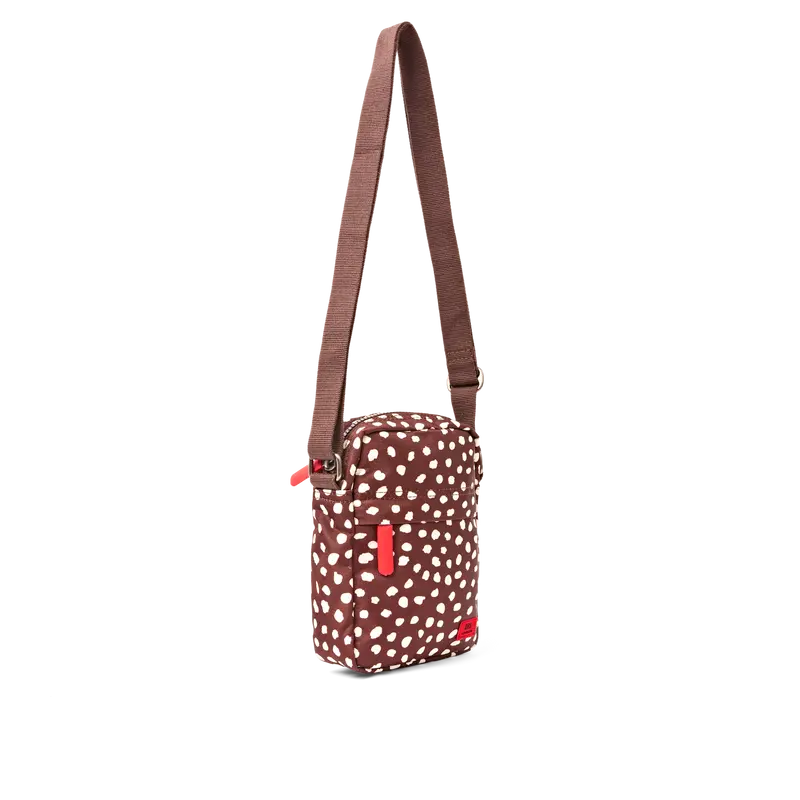 Bond Pocket Crossbody Bag in Brown Dot
