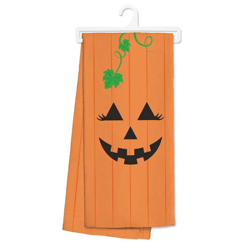 Boo Crew Pumpkin Tea Towels