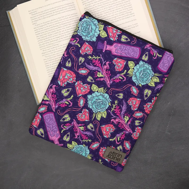 Book and Tablet Case Cover in Cursed Hearts