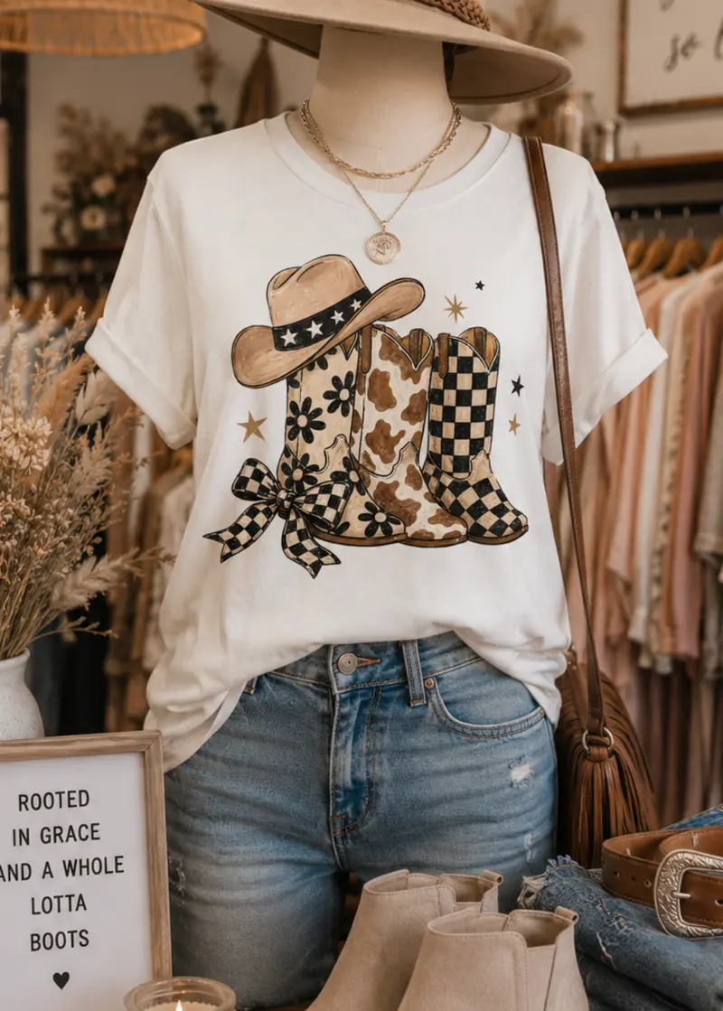 Boots & Bows Tee