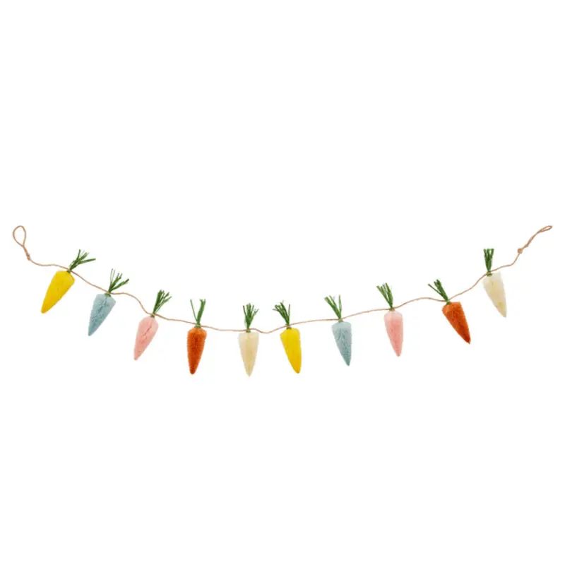 Bottle Brush Carrot Garland by Mudpie