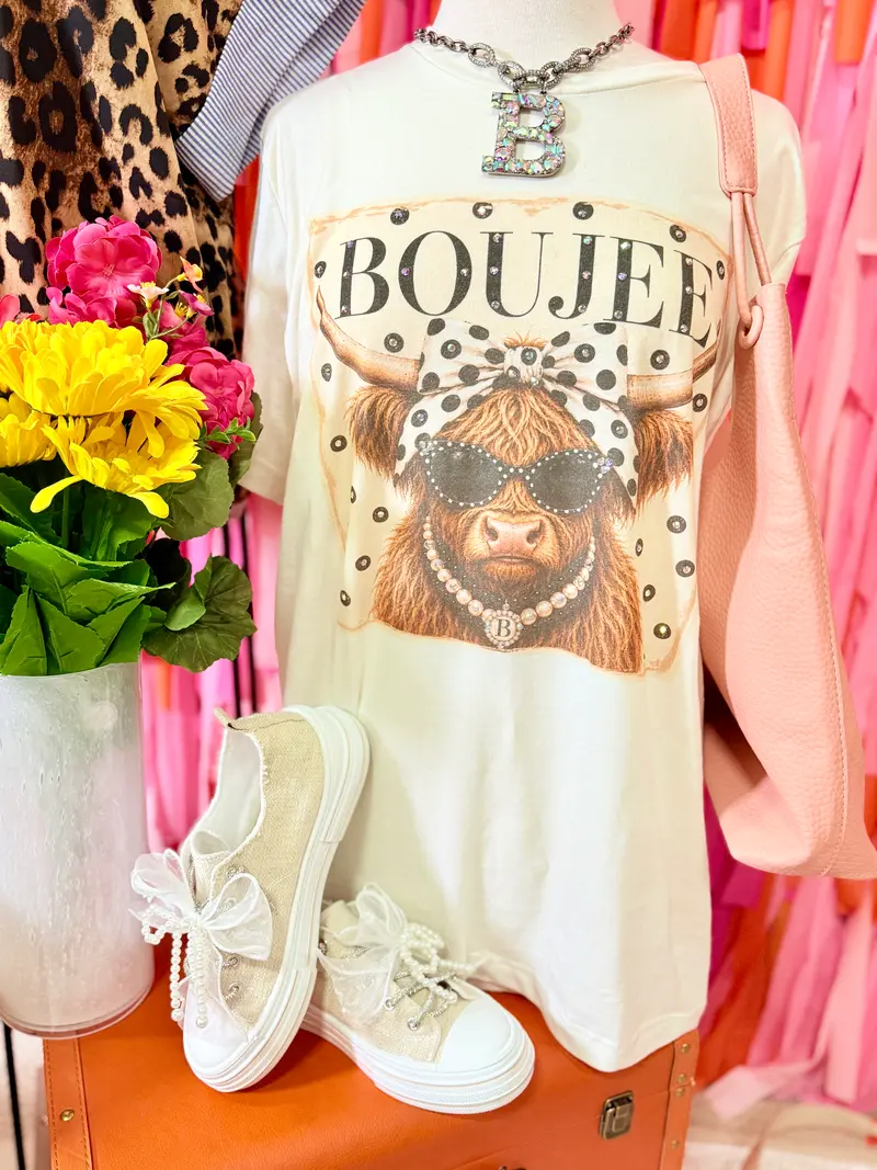 Boujee Belle Cow Tee - PGB Exclusive