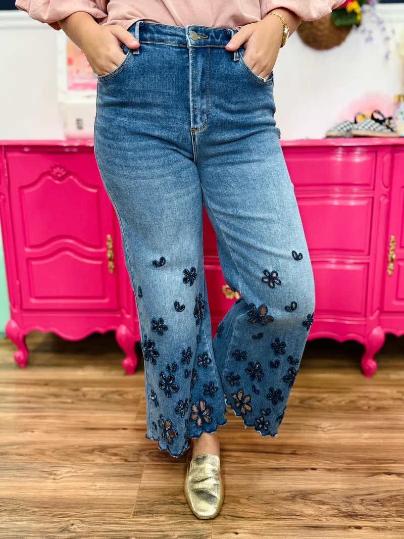 Bountiful Blooms Jeans - FINAL SALE