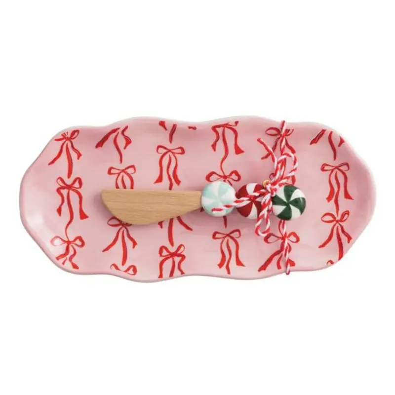 Bow Everything Dish Set by Mud Pie