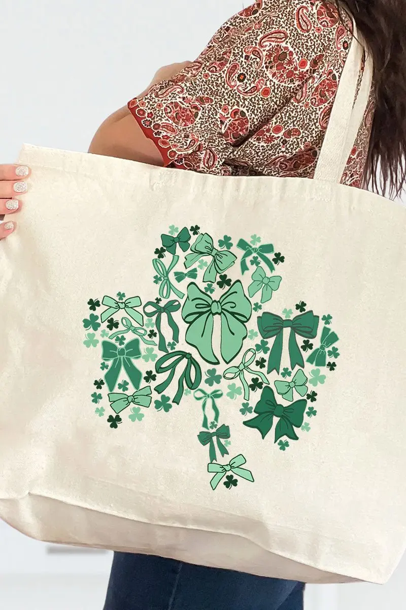 Bowleaf Clover Canvas Jumbo Tote