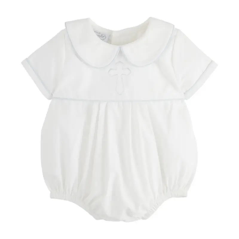 Boy Cross Poplin Bubble 0-3mo
