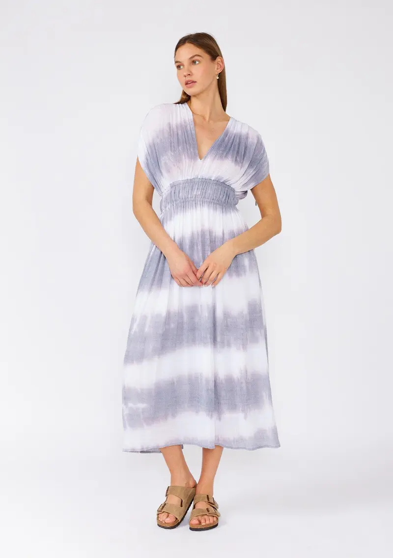 Bree Striped Midi Dress