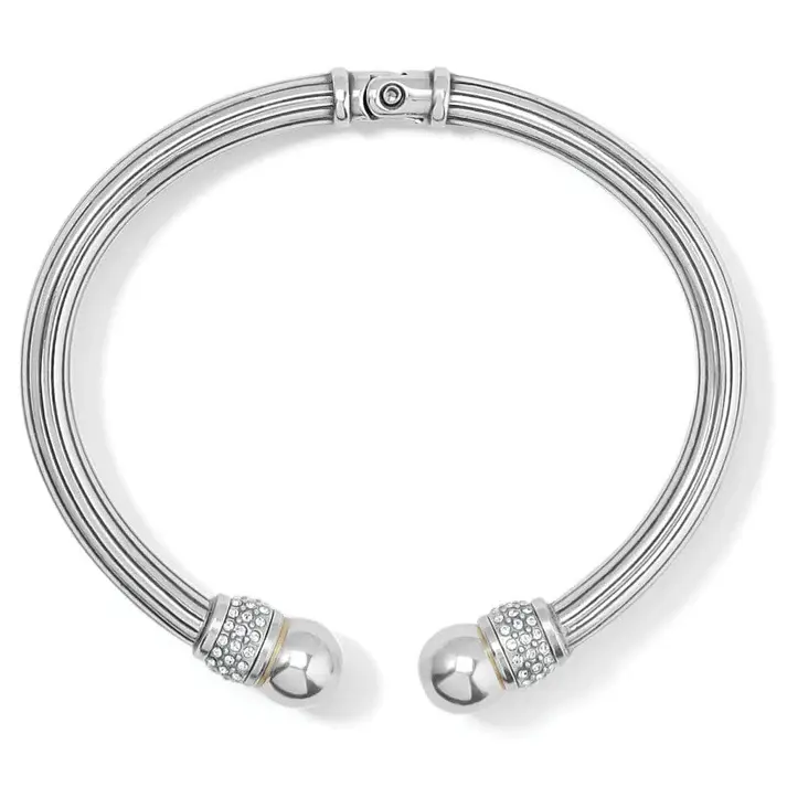 Brighton Meridian Open Hinge Bangle - Silver