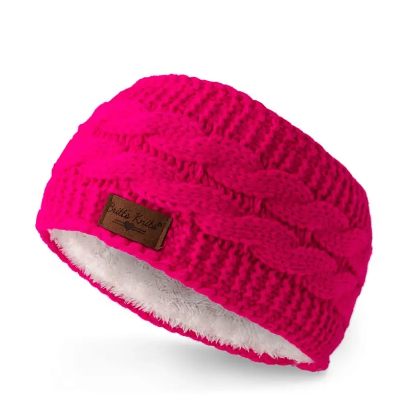 Britt's Knits Hot Pink Head Warmer 3.0