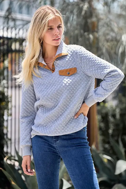Brooks Pullover-  Heather