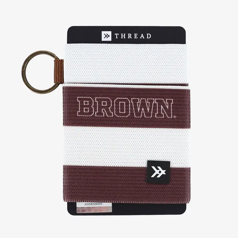 Brown Stripes - Elastic Wallet