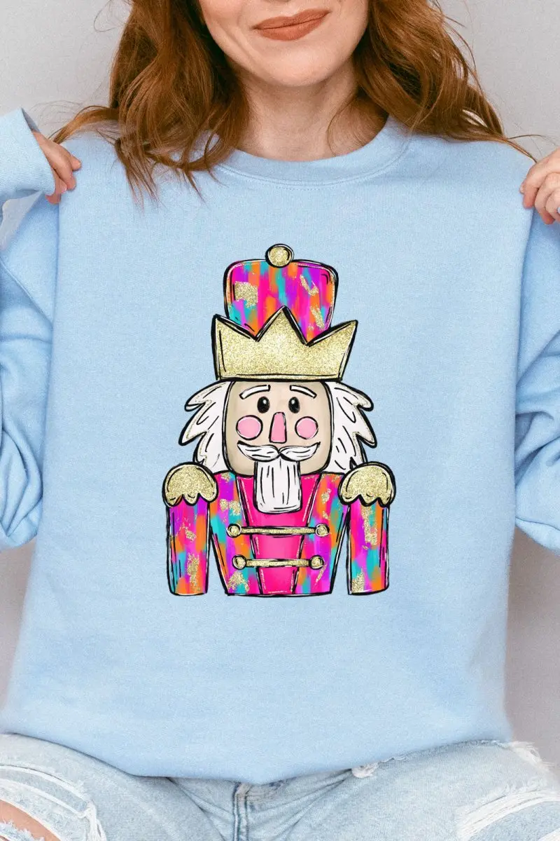 Brushed Colorful Nutcracker NuBlend Crew Sweatshirt