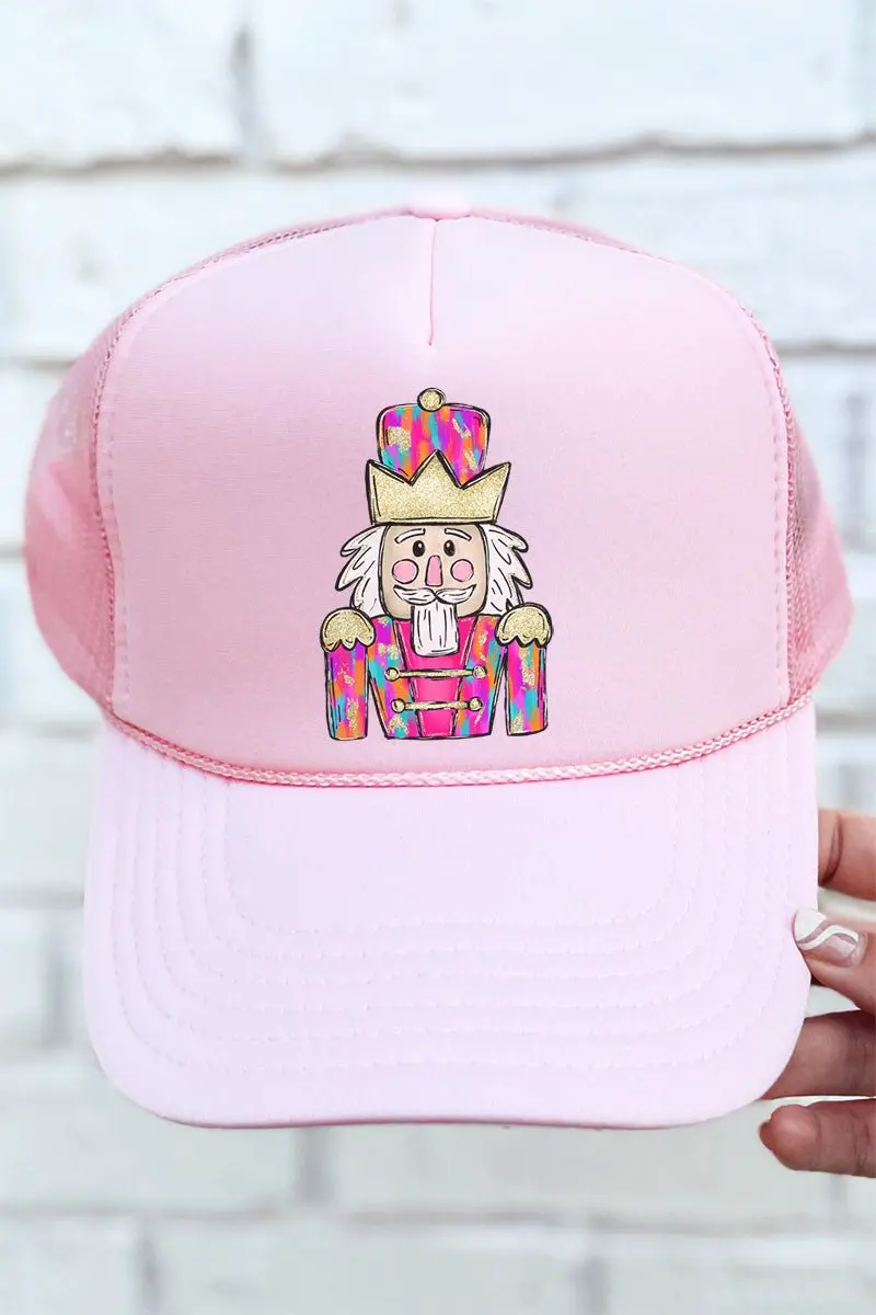 Brushed Colorful Nutcracker Otto Soft Pink Foam Front Trucker Hat
