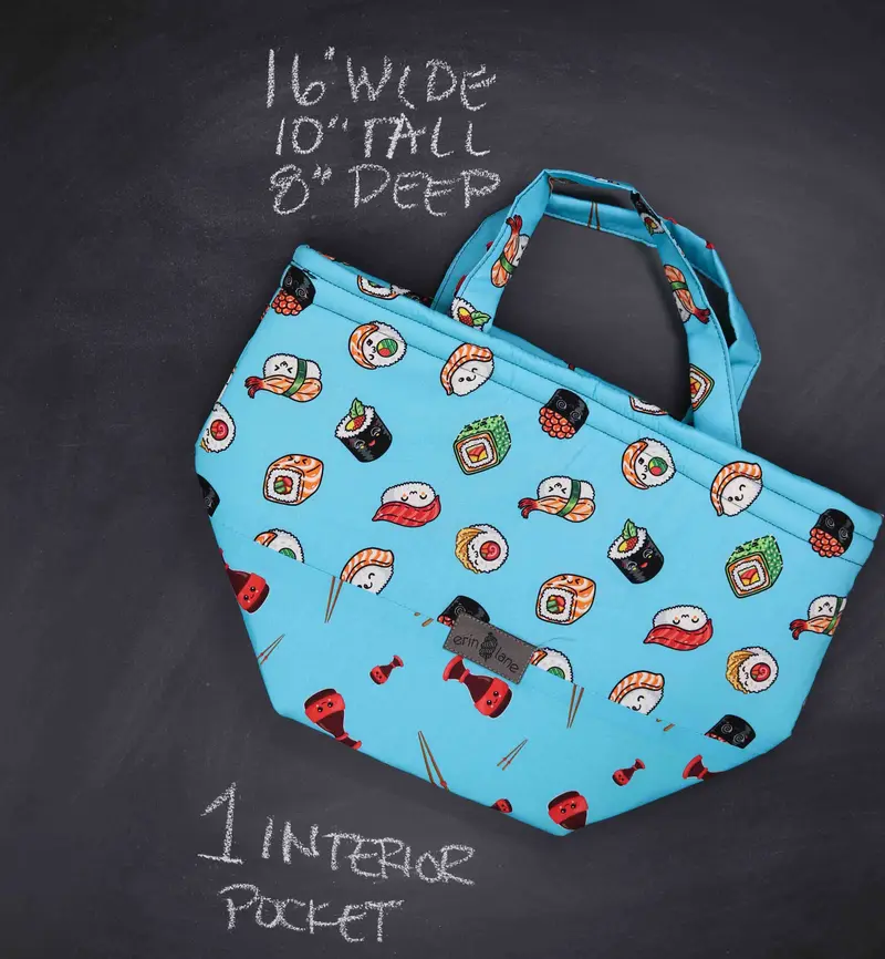 Bucket Tote Bag in Just Roll with It
