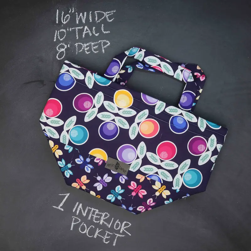Bucket Tote Bag in String Theory