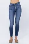 Button Fly Skinny Judy Blue