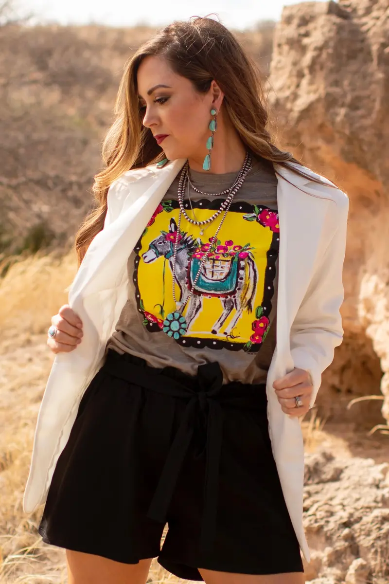Callie Ann Stelter Hand Painted Burro