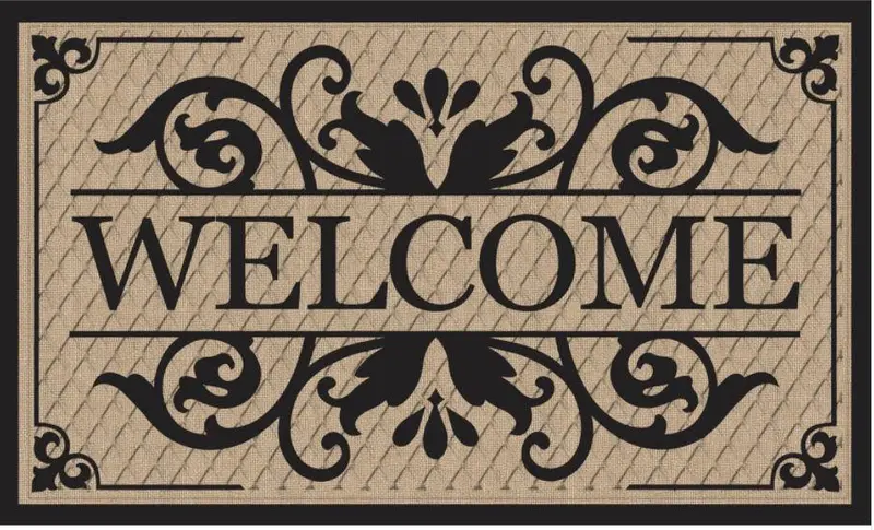 Cambridge Welcome Garden Embossed Door Mat
