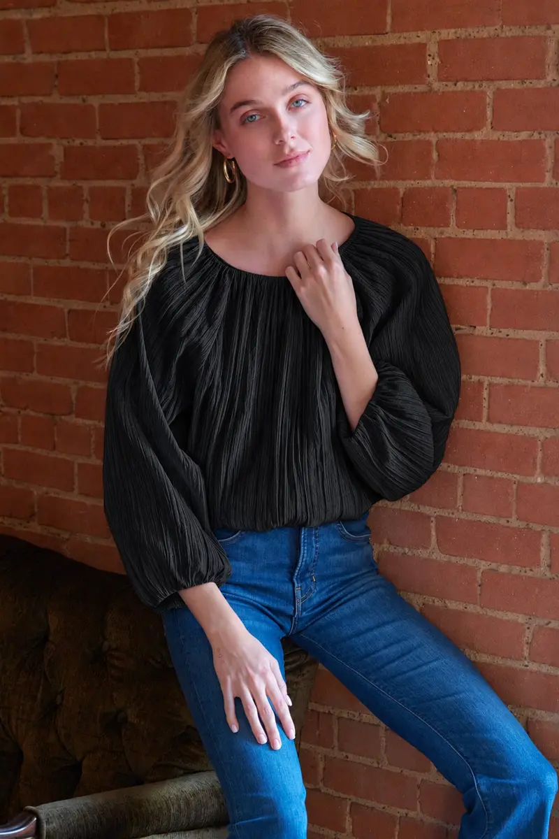 Cameron Blouse in Black