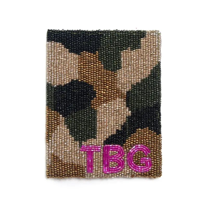 Camo Passport Case with Initials