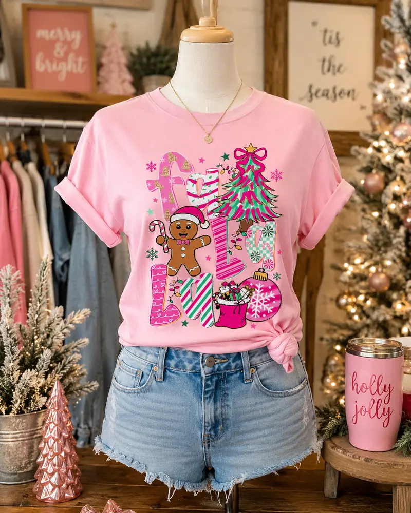 Candy Cane Cheer Tee