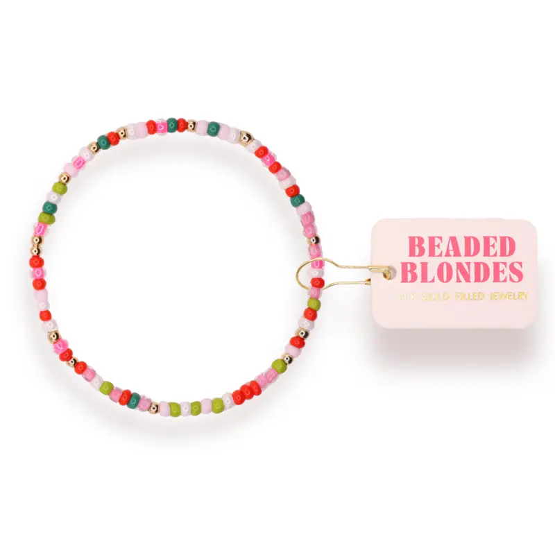 Candy Cane Lane Sprinkle Bracelet