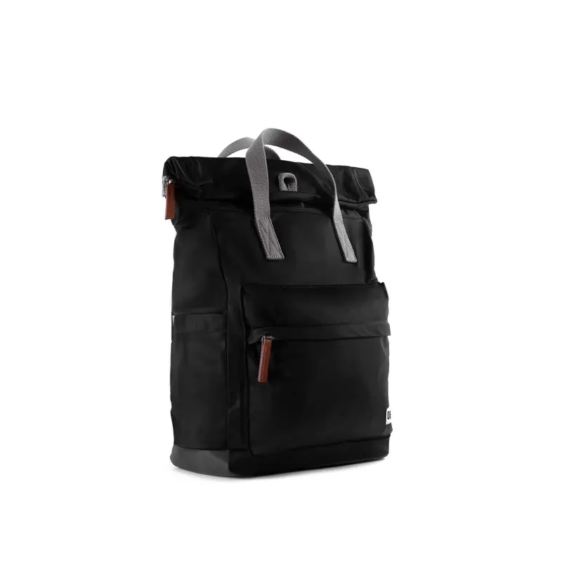 Canfield Roll Top Backpack in Black