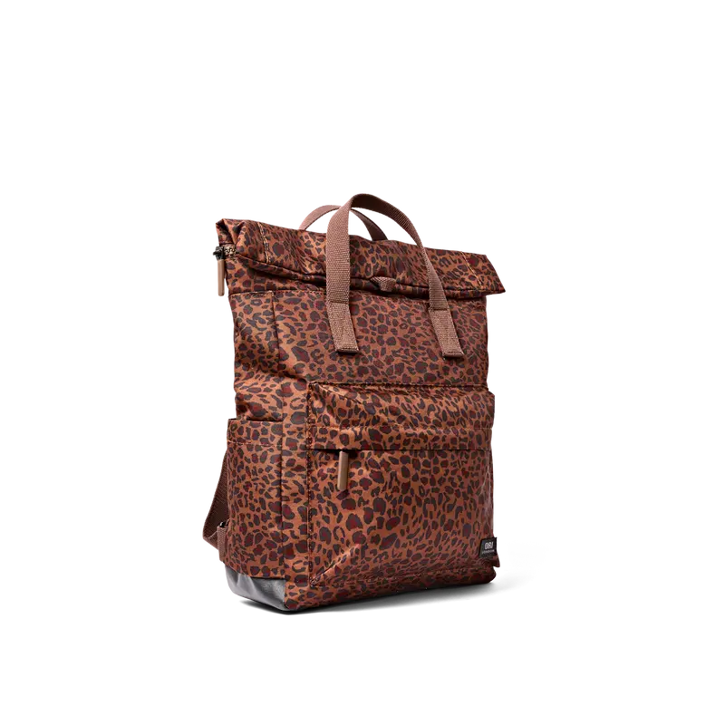 Canfield Roll Top Backpack in Mini Leopard