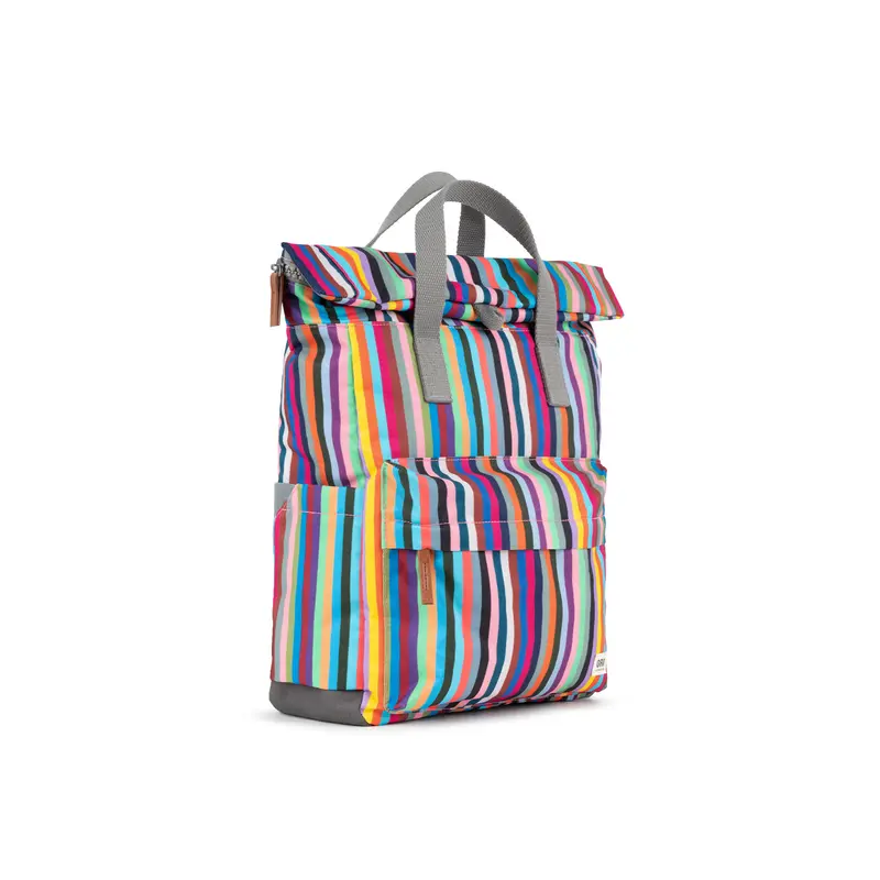 Canfield Roll Top Backpack in Multi Stripe