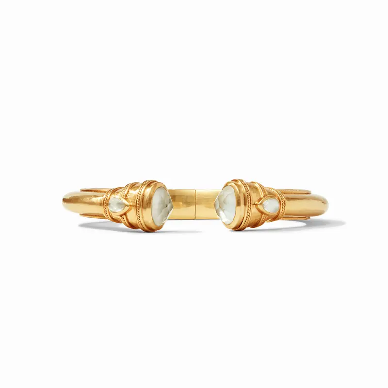 Cannes Demi Cuff in Iridescent Clear Crystal