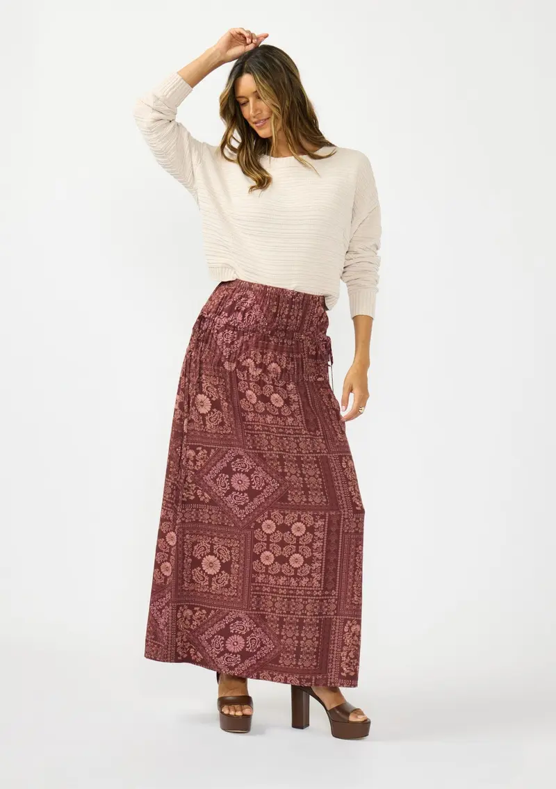 Canyon Dusk Maxi Skirt