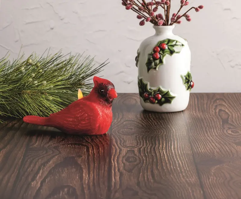 Cardinal Flameless Candle